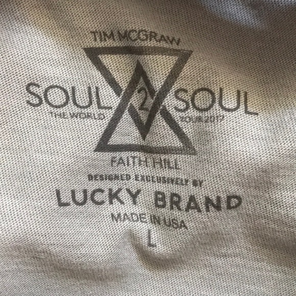 NWT LUCKY BRAND TIM A FAITH 2017 WORLD TOUR SHIRT - Picture 3 of 4